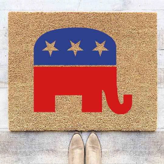 Republican elephant Coir Doormats