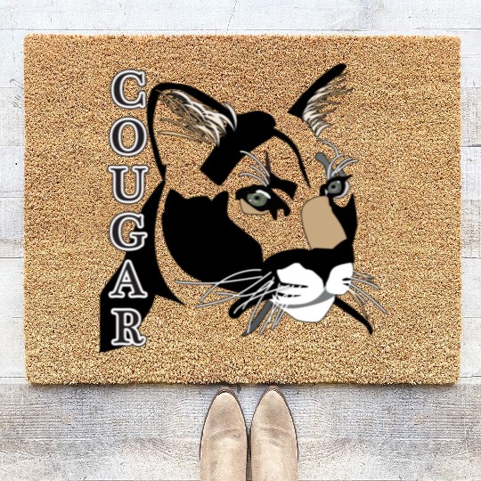 Cougar,Mountain Lion, Puma Coir Doormats