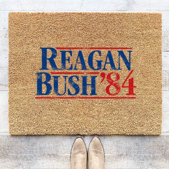 Distressed Reagan - Bush ’84 Coir Doormats