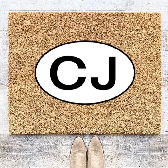 Jeep CJ Oval Coir Doormats
