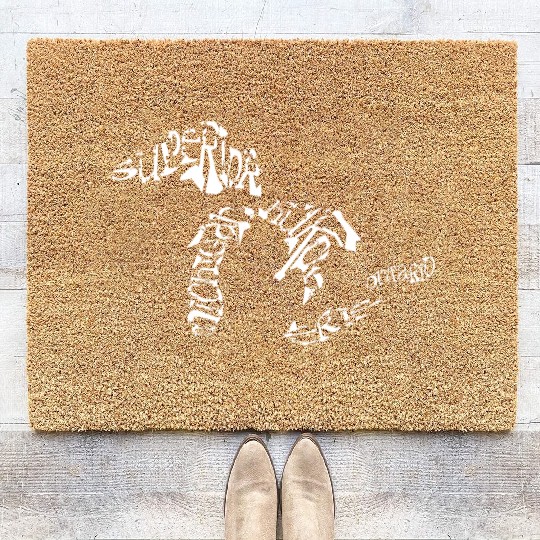Great Lakes Words Design Coir Doormats