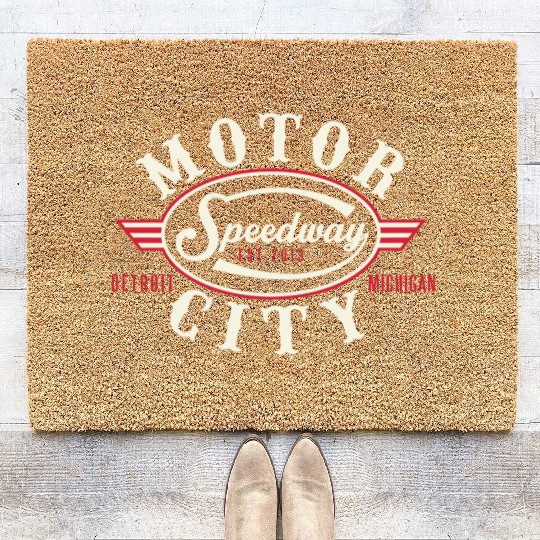 MOTOR CITY SPEEDWAY Coir Doormats
