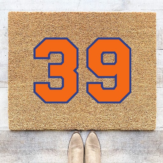Sports Jersey - Number 39 Thirty Nine XXXIX Coir Doormats