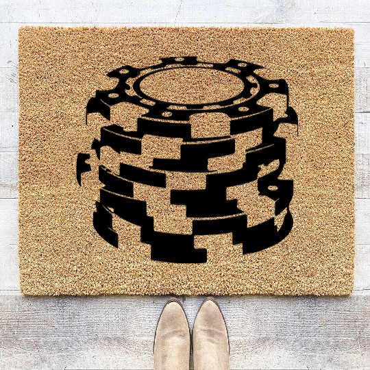 Poker Chips Coir Doormats
