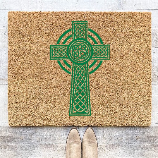 Celtic cross Coir Doormats