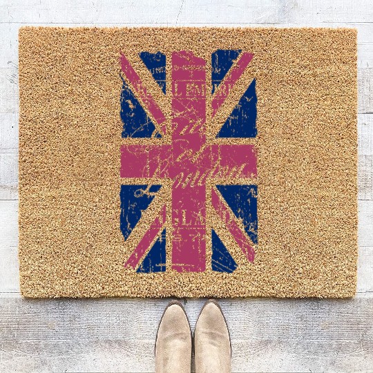 Union Jack - London - Vintage Look Coir Doormats