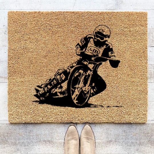 Speedway Driver - Dirt Track Racing Coir Doormats