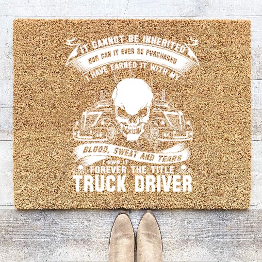 Truck Driver pussy truck driver funny truck driv Coir Doormats