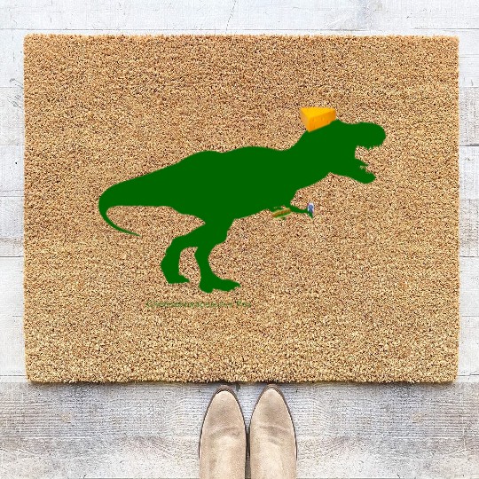 Cheesehead Cheeseheadasaurus Packers Dinosaur Coir Doormats