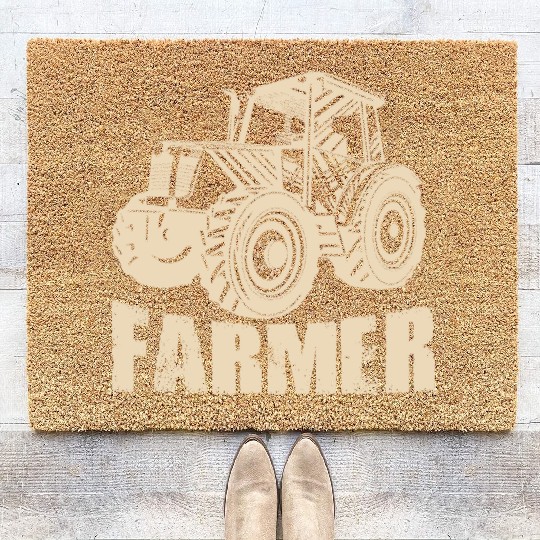 Farmer horny farmer stupid farmer farmer's wife Coir Doormats