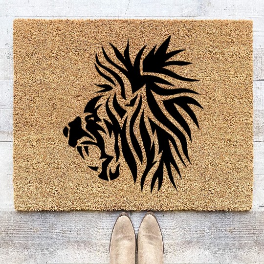 tribal lion king jungle 40222 Coir Doormats