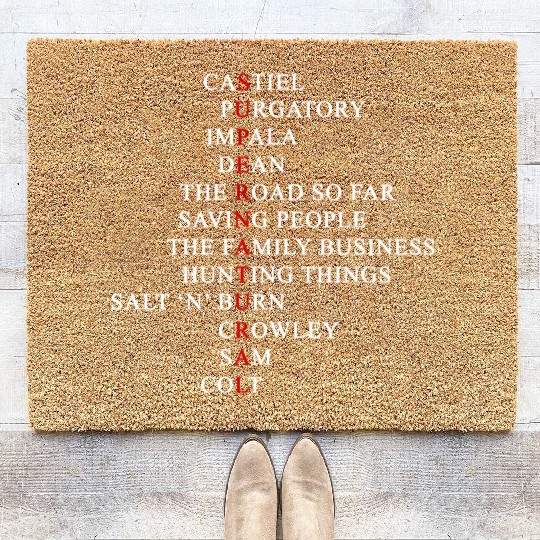 Supernatural - Awesome supernatural Coir Doormats