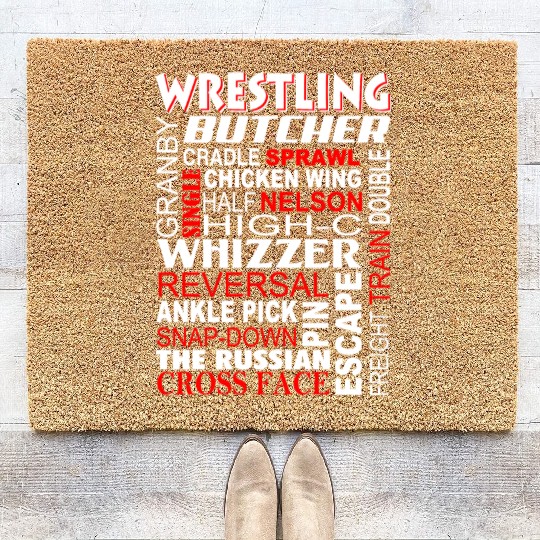Wrestling - Butcher Freight train double Coir Doormats