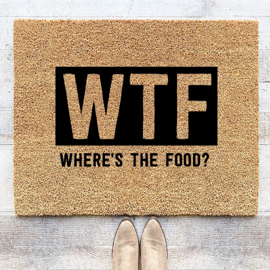 WTF Where's the food? Coir Doormats