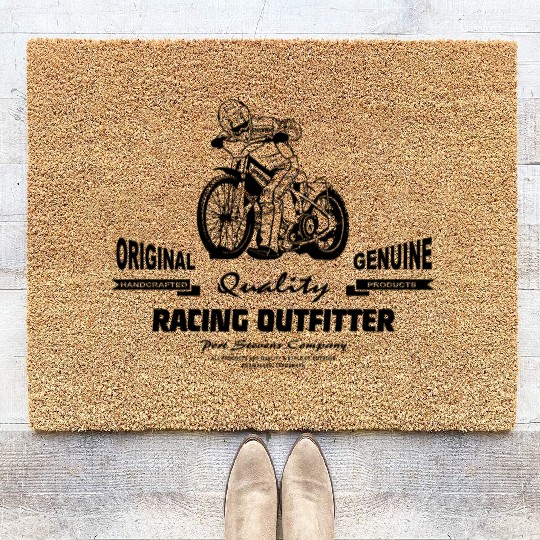 Motorcycle Speedway - Dirt Track Racing Coir Doormats