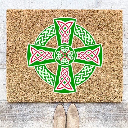 Celtic cross Coir Doormats