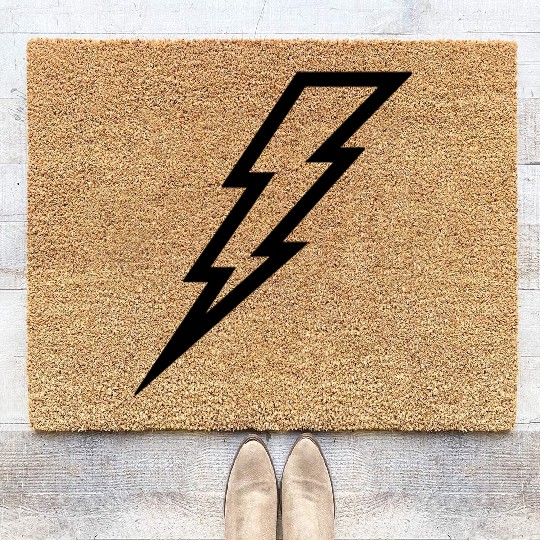 Lightning Bolt Coir Doormats