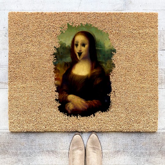 Haunted Mona Lisa Coir Doormats