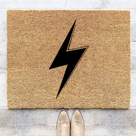 lightning bolt Coir Doormats