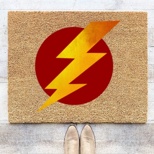 Lightning Bolt Coir Doormats