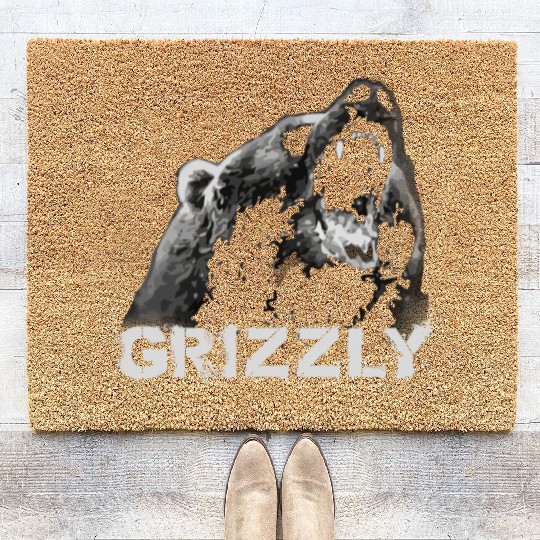 Grizzly Bear Coir Doormats