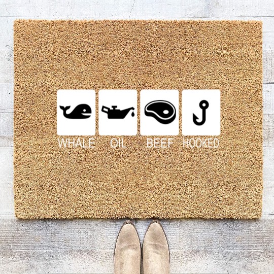Whale Oil Beef Hooked Coir Doormats