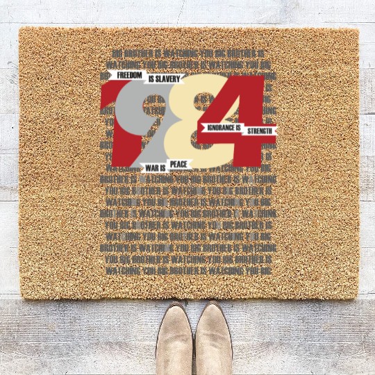 George Orwell - Nineteen Eighty-Four Coir Doormats