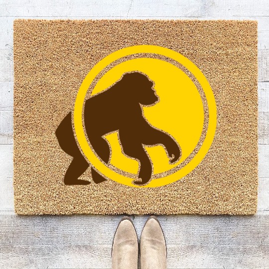 monkey gorilla chimpanzee Coir Doormats