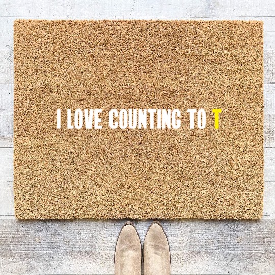 Ultimate Frisbee Coir Doormats: Funny Stall Count Joke