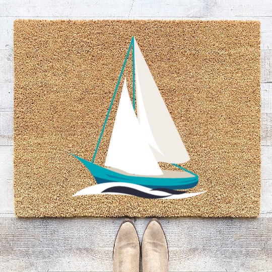 sailing boat Coir Doormats