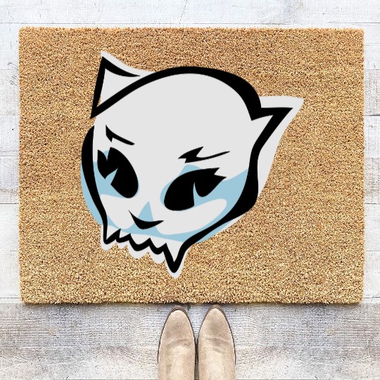 cat skull Coir Doormats