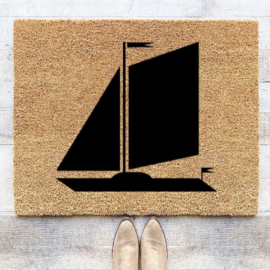 sailing boat Coir Doormats