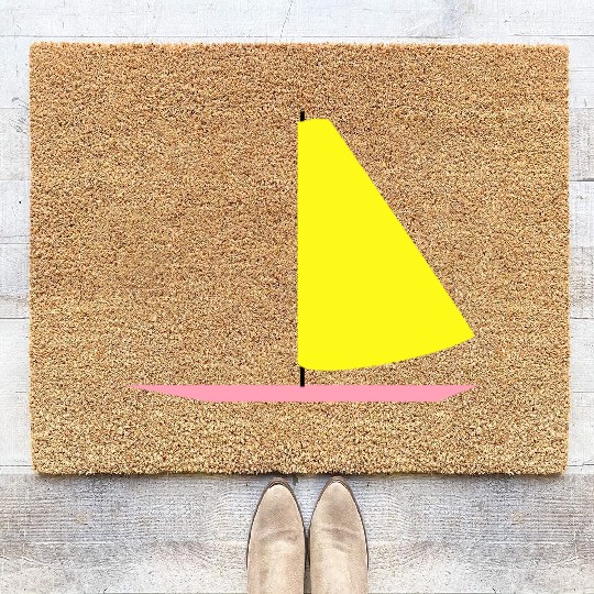 sailing boat Coir Doormats