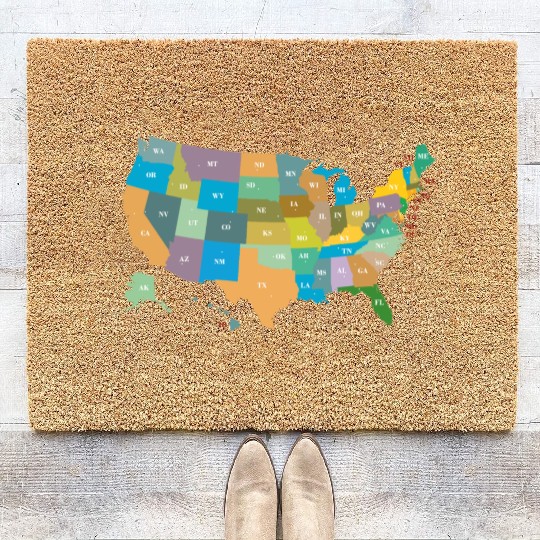 US States Coir Doormats