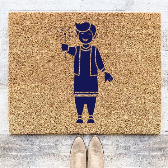 Indian Boy Coir Doormats