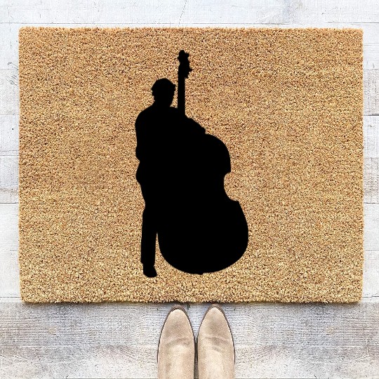 Double Bass Player Coir Doormats