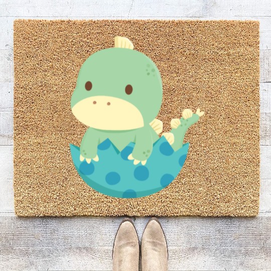 Baby Dino Hatch Newborn Coir Doormats