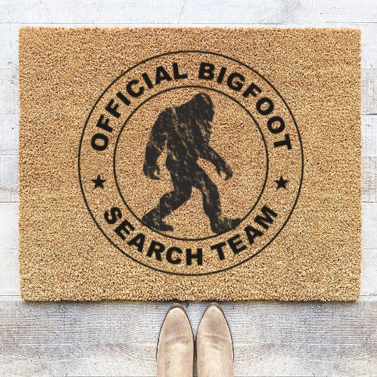 Official Big Foot Search Team Coir Doormats