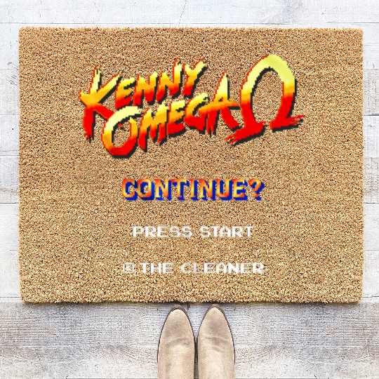 kenny omega game 8 bit Coir Doormats