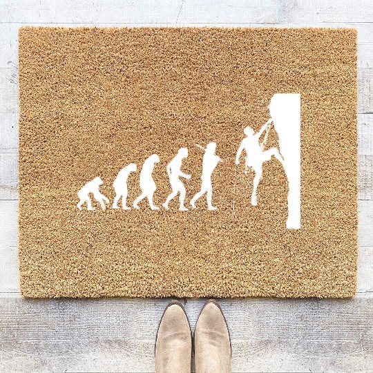 Climber Rock Climbing Climb Gift Christmas Coir Doormats