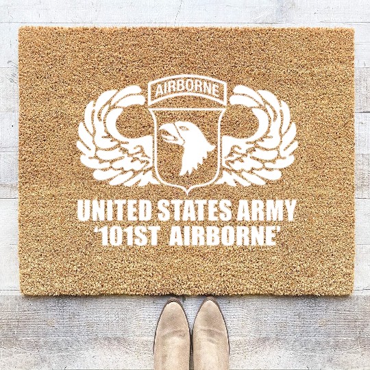 US Army 101st Airborne Wing Coir Doormats