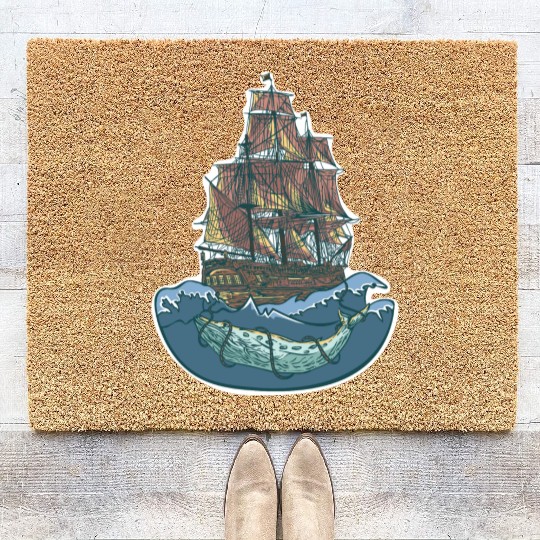 Whale ship Coir Doormats