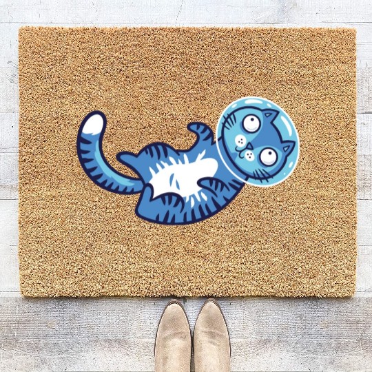 Space cat Coir Doormats