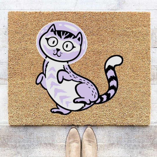 Space cat Coir Doormats