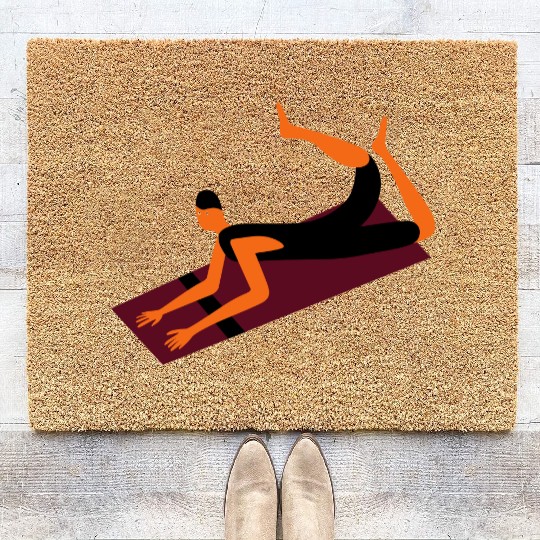 yoga pose Coir Doormats
