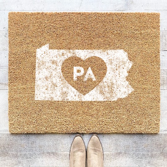 Used I Love Pennsylvania Coir Doormats