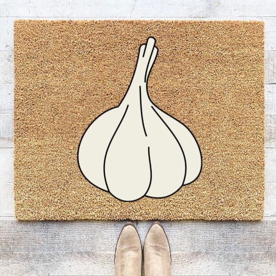 garlic knoblauch veggie vegetable gemuese2 Coir Doormats