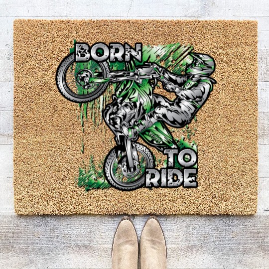 Supercross Born To Ride Coir Doormats