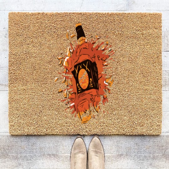 Broken Liquor Bottle Coir Doormats