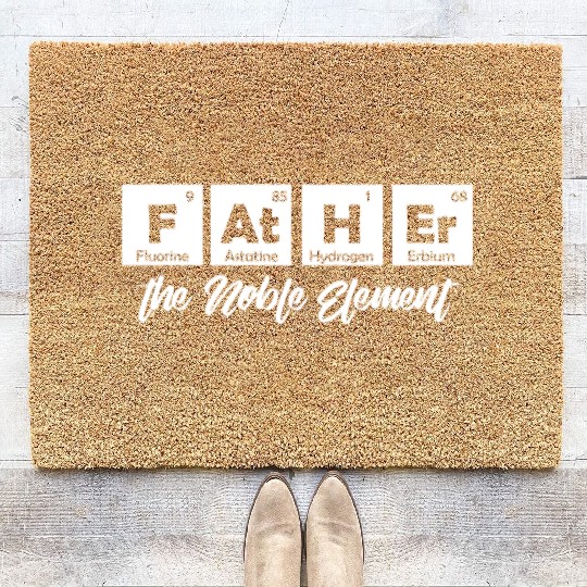 Periodic Table Science Father Coir Doormats